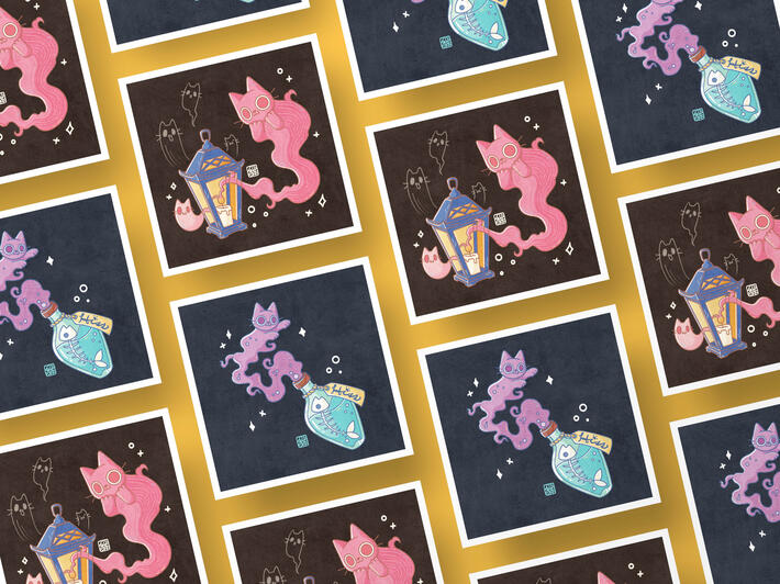 Kitty Potion Enamel Pins