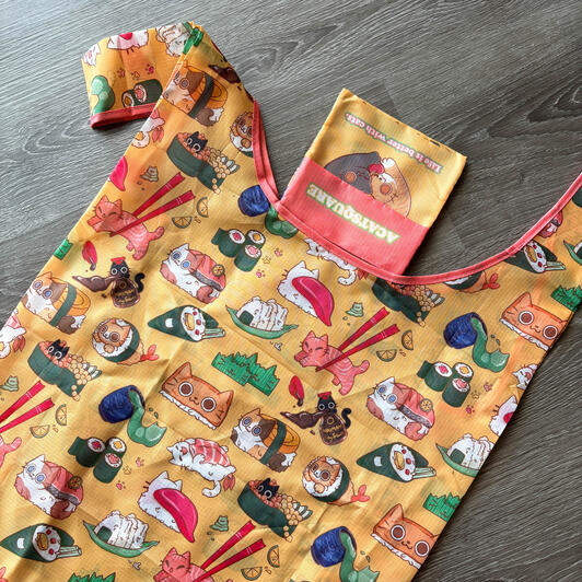 Sushi Kitty Shopping Bag