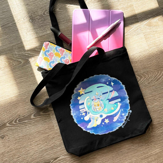 Space Kitty Tote Bag