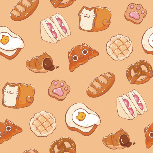 Kitty Bread Pattern